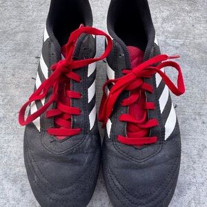 adidas Men’s Black Sneakers with Red Laces and White Stripes